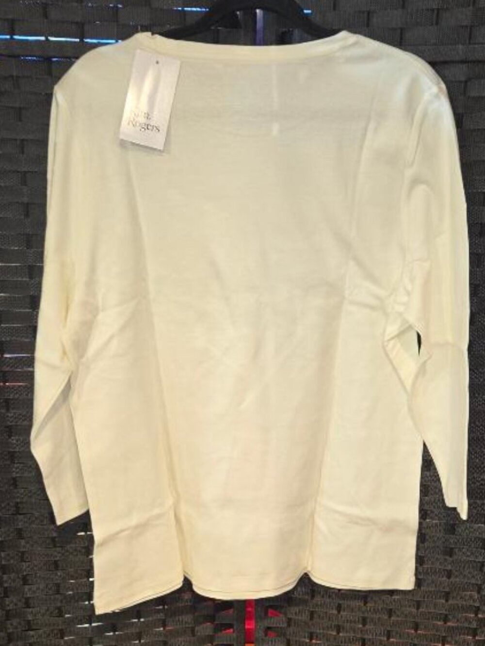 Kim Rogers 3/4-Sleeve Pumpkin Graphic Knit Top 100% Cotton - Picture 3 of 4